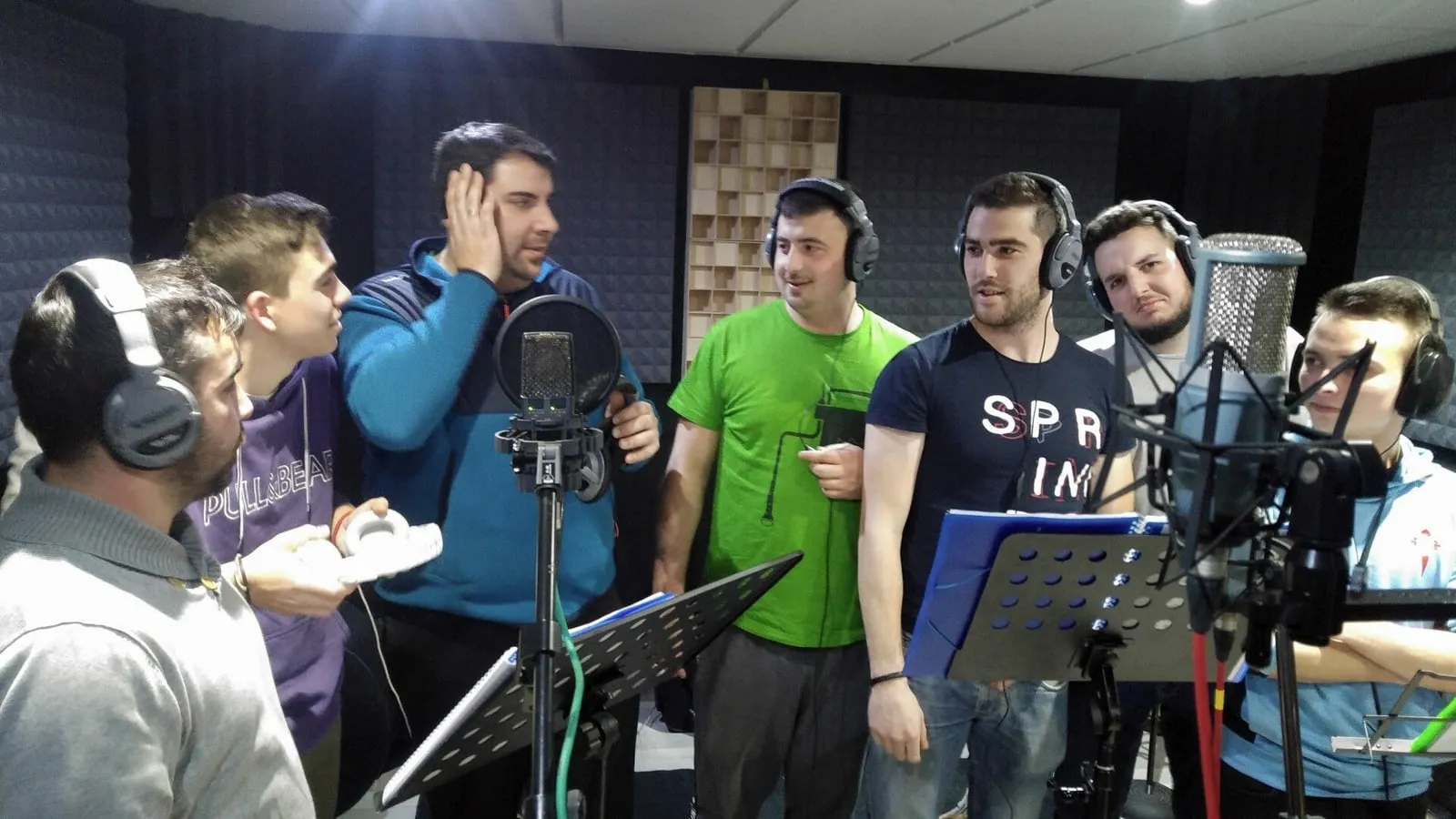 A Requinta da Laxeira en el estudio de Xonix Records