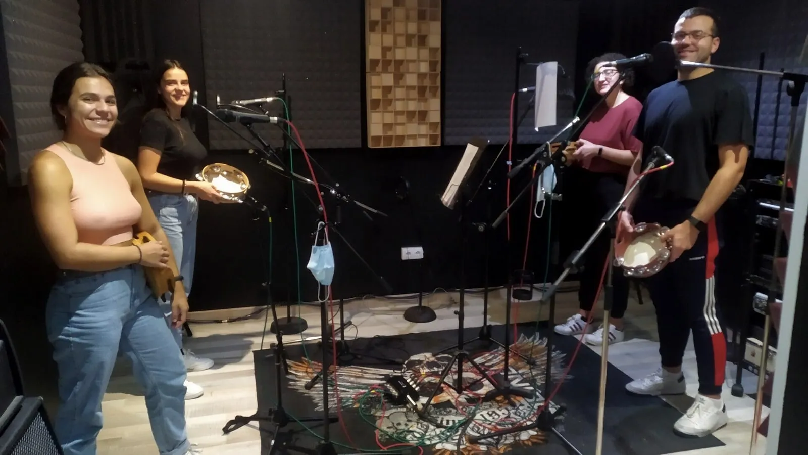 A-Riscadas en el estudio de Xonix Records