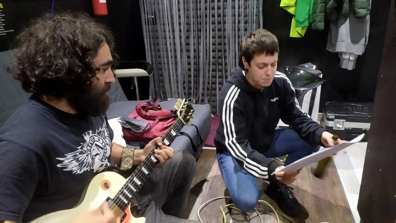 Barbas (Desequilibrio Mental) en el estudio de Xonix Records