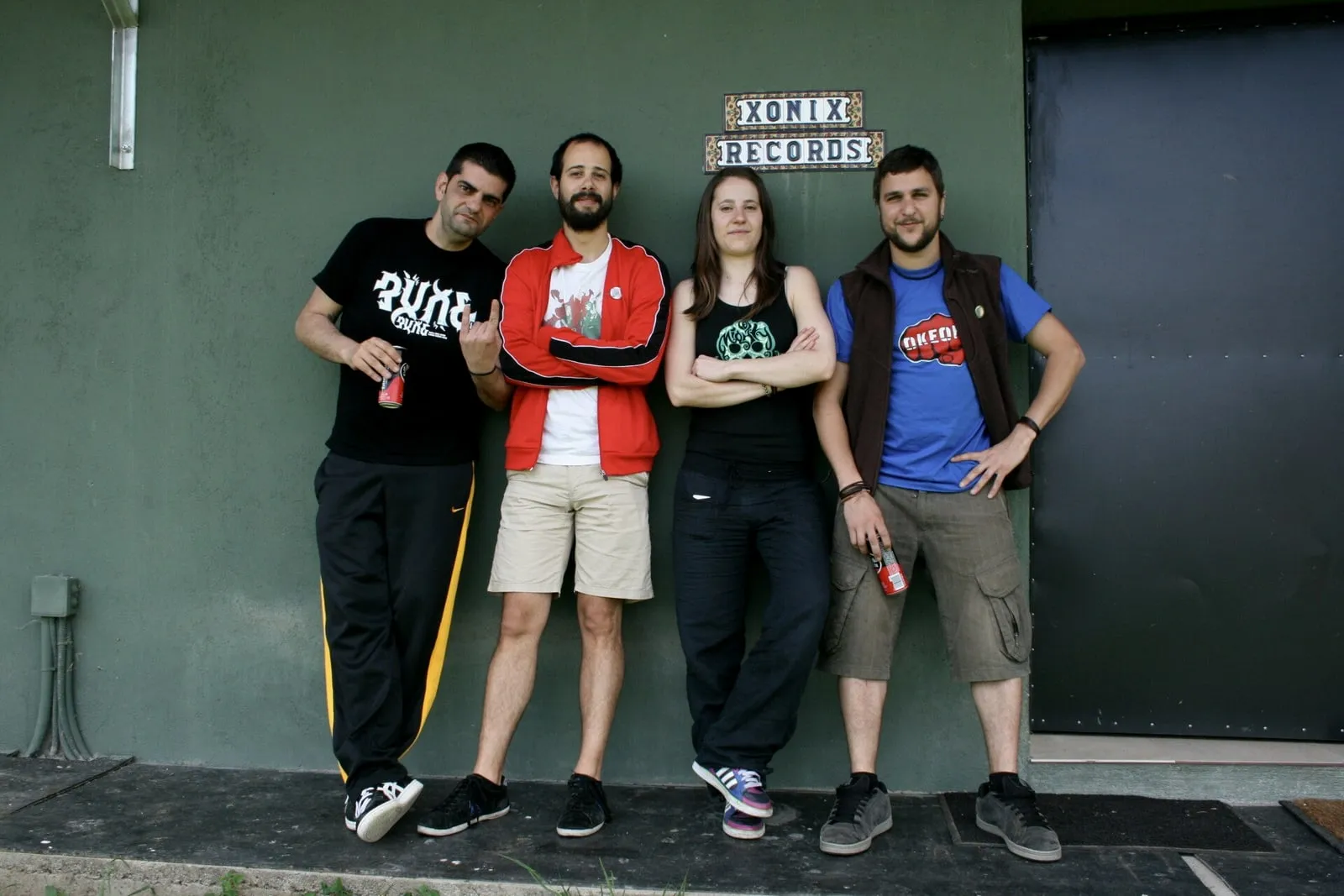 De Lombaos en el estudio de Xonix Records