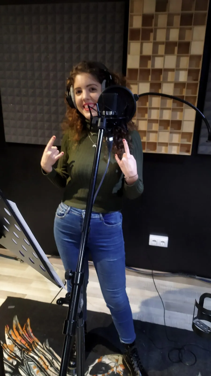 Deneura en el estudio de Xonix Records
