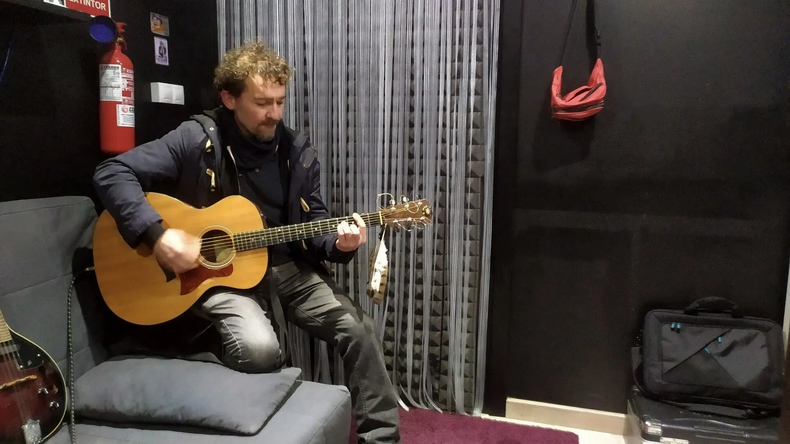 Fernando de Dorado en el estudio de Xonix Records