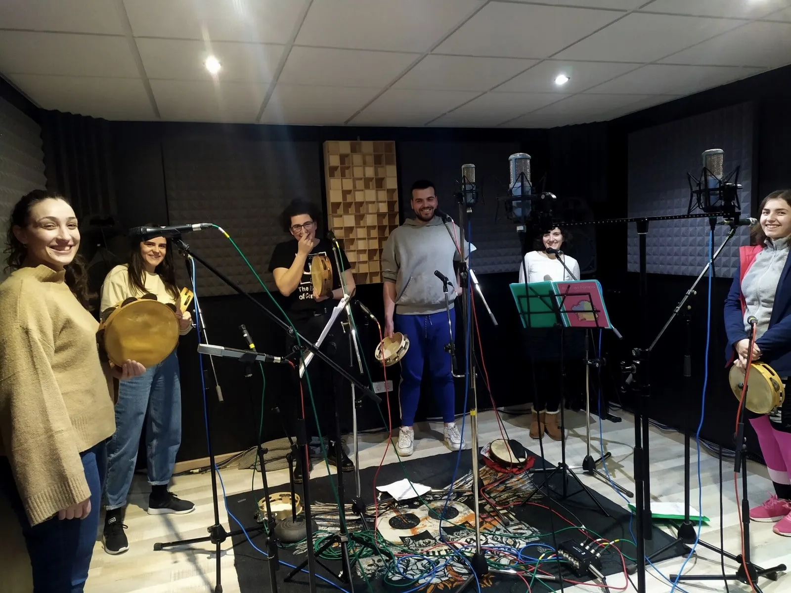 Fortín da Pomba en el estudio de Xonix Records