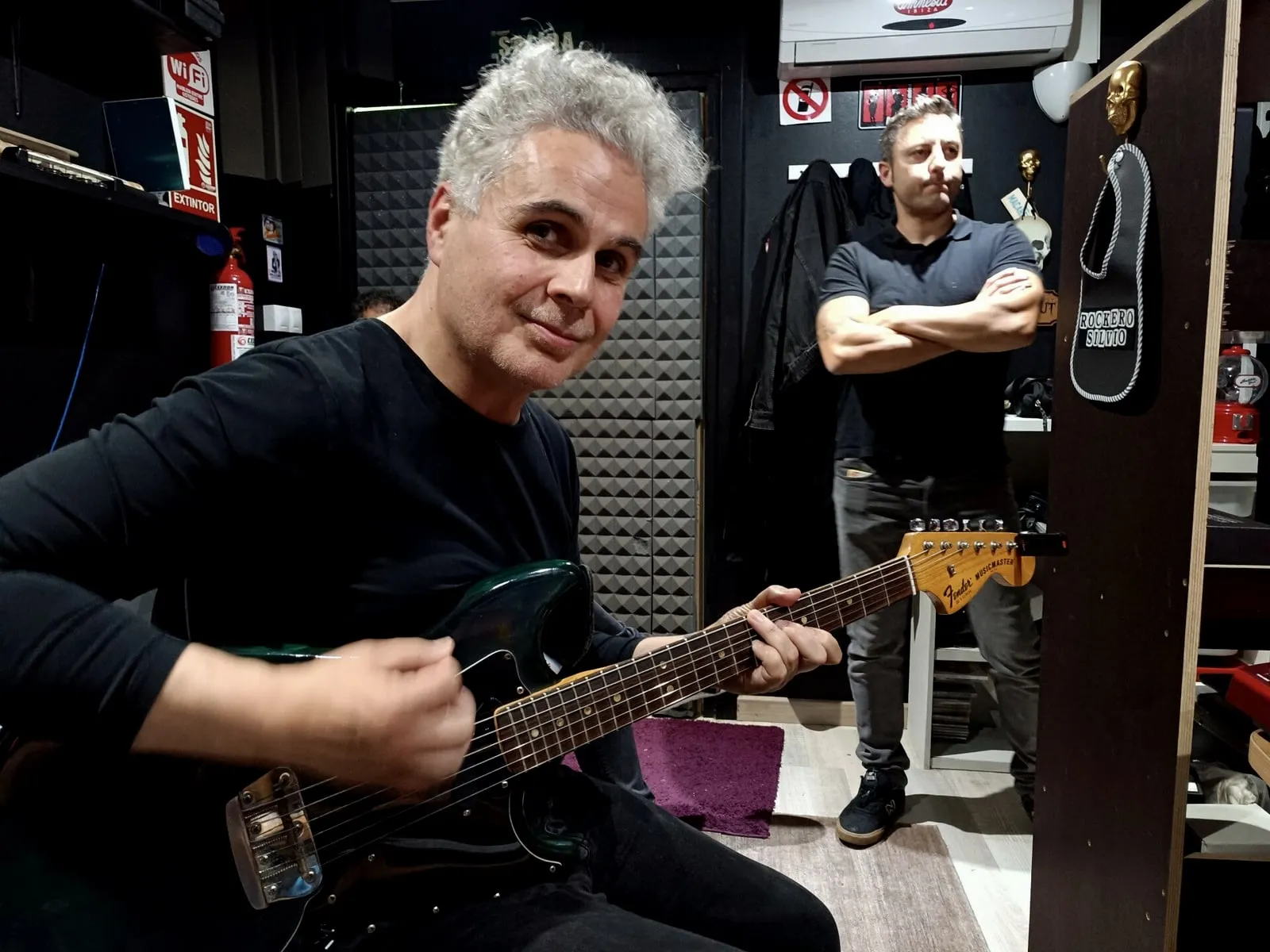 Germán Prieto en el estudio de Xonix Records