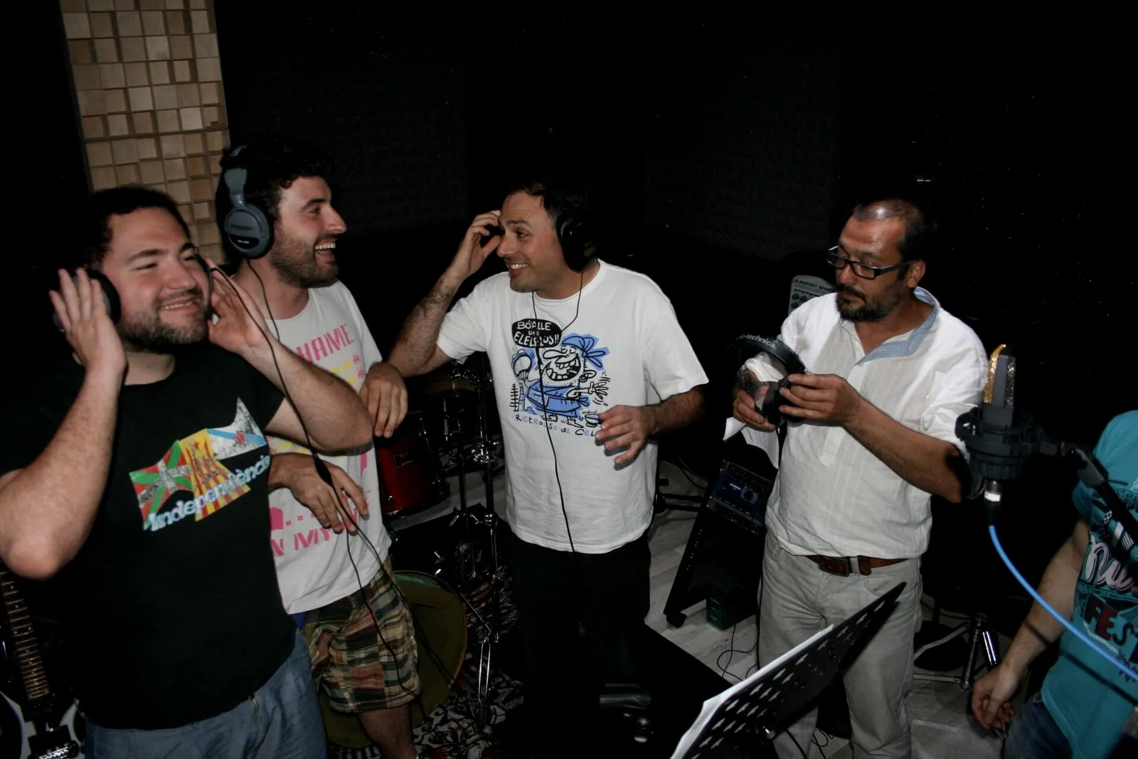 Ghaiteiros CIG Noite en el estudio de Xonix Records