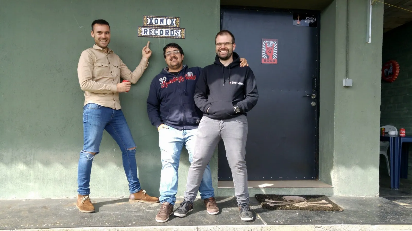 Liviao de Marrago en el estudio de Xonix Records