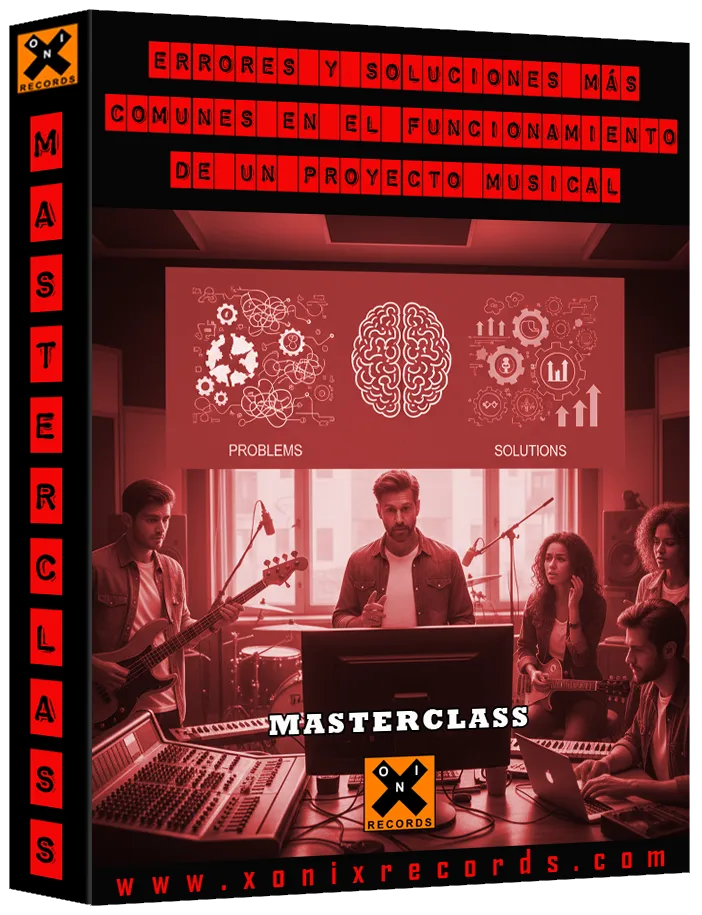 Arte de la masterclass «Errores y soluciones más comunes en el funcionamiento de un proyecto musical»
