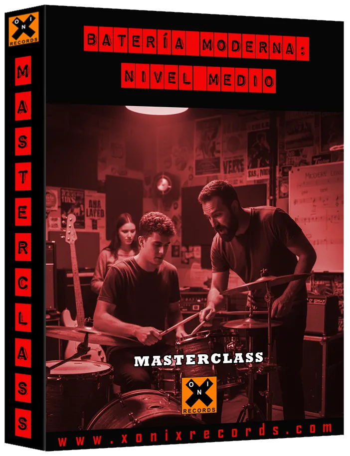 Arte de la masterclass «Batería moderna · Nivel medio»
