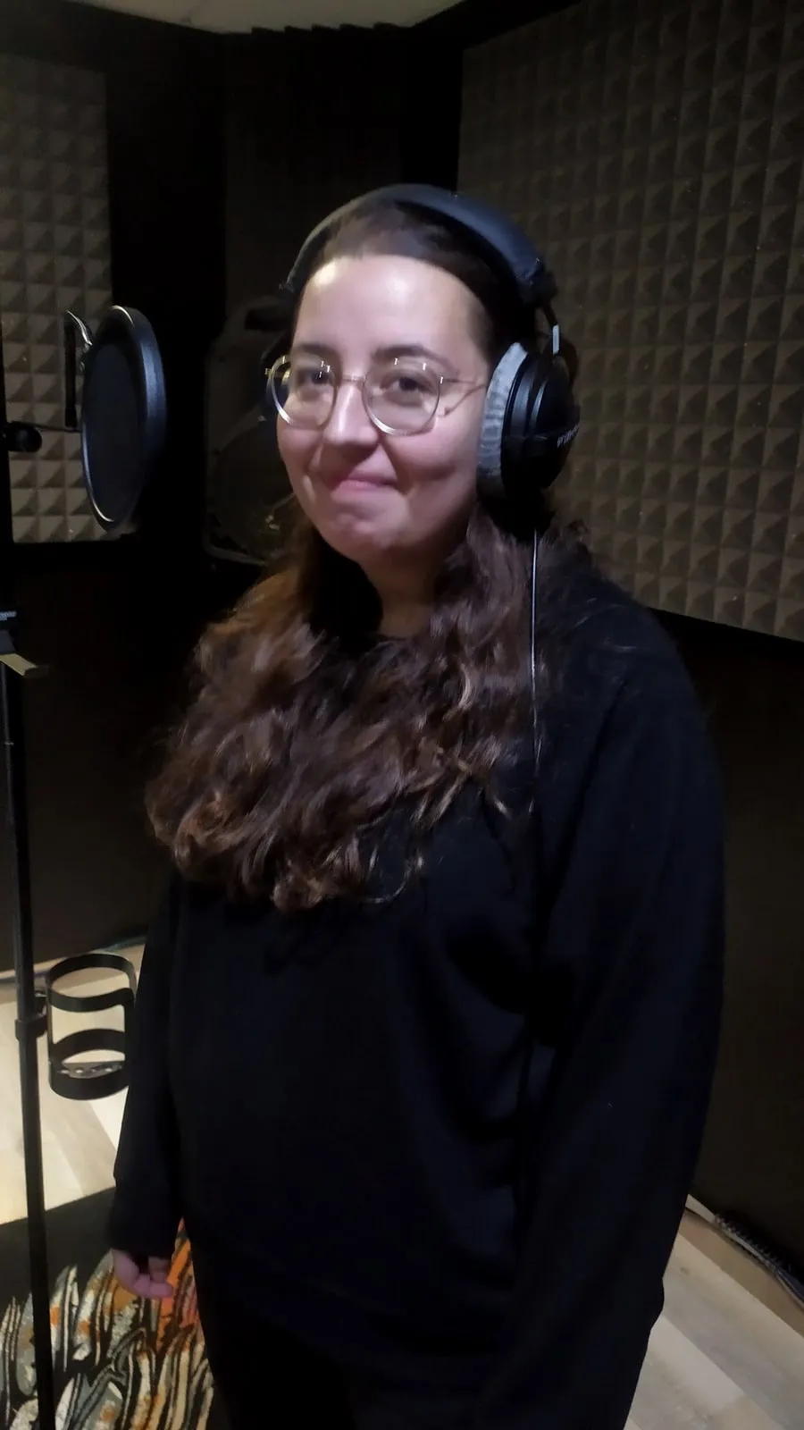 Nerea (A Carballeira de Cercio) en el estudio de Xonix Records