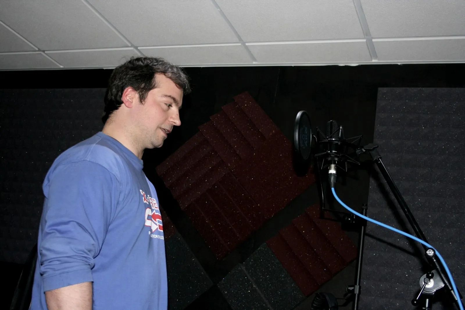 Pilo Sierra en el estudio de Xonix Records