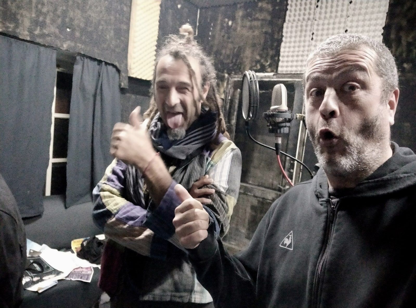 Polloflores en el estudio de Xonix Records