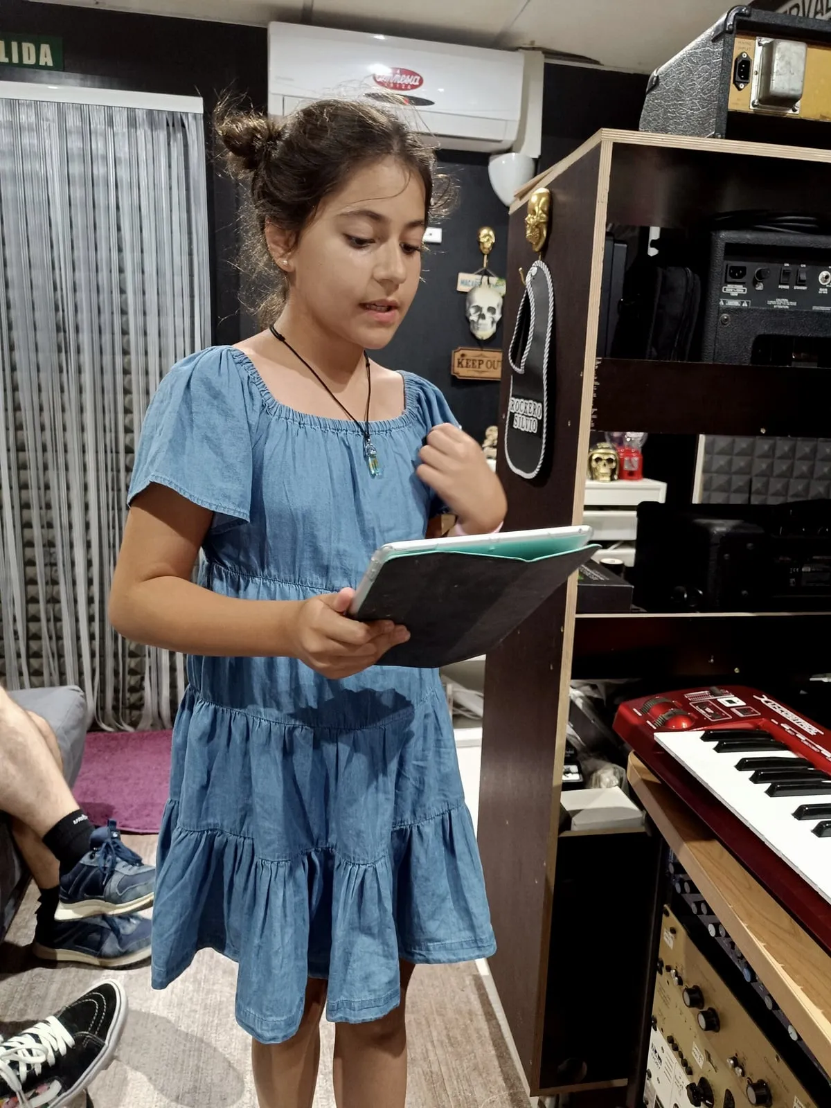 Vega en el estudio de Xonix Records