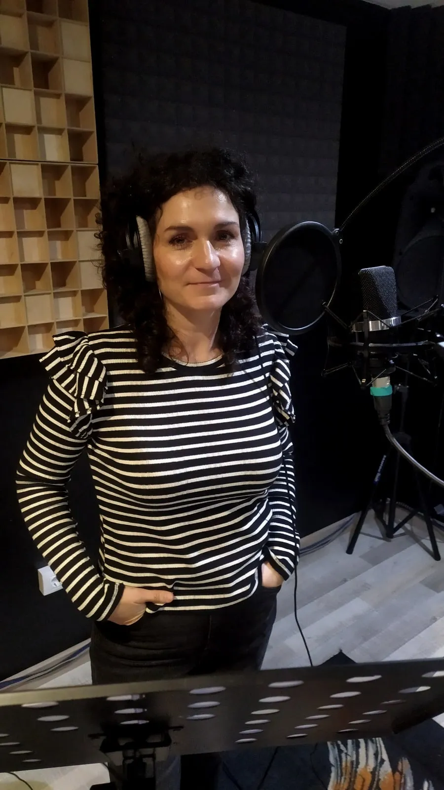 Zaraida (Maskarpone) en el estudio de Xonix Records